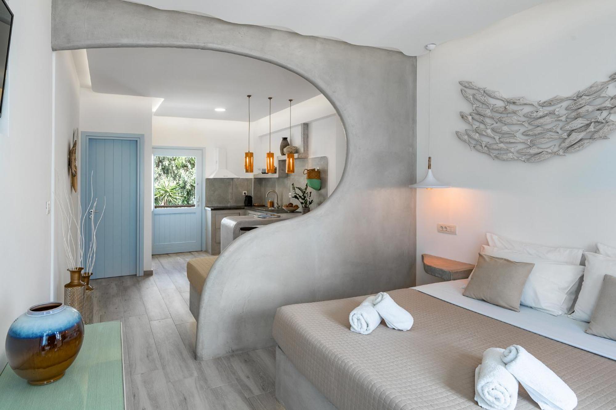 Apartament Light Blue Window Kamari Zewnętrze zdjęcie